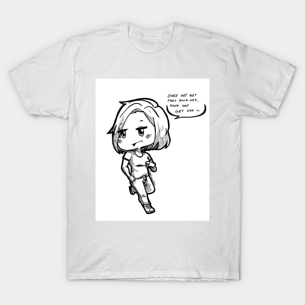 Flirty Haught T-Shirt by riozaki21